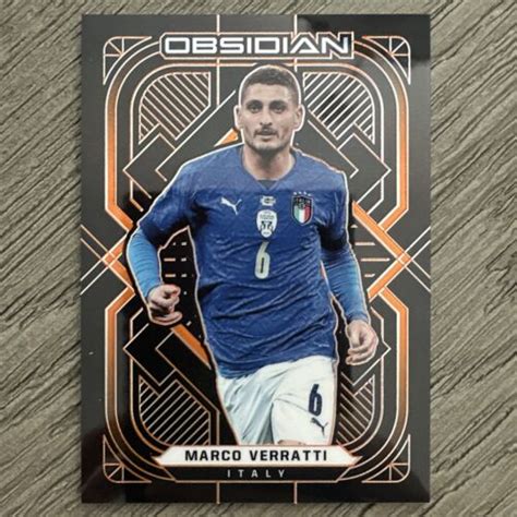 Panini Obsidian Electric Etch Orange Marco Verratti