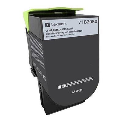 Kaseta Z Tonerem Lexmark 71B20K0 Do CS CX3 Zwrotny 3 000 Str Black