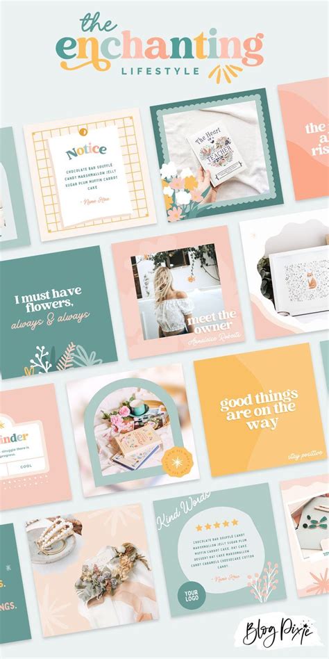 Instagram Templates To Edit In Canva In A Colorful Pastel Style Canva