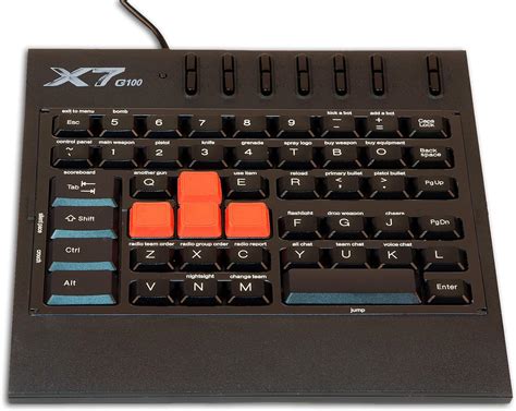 A4TECH X7-G800V Programmable Gaming Keyboard G100 USB Gaming Keyboard ...