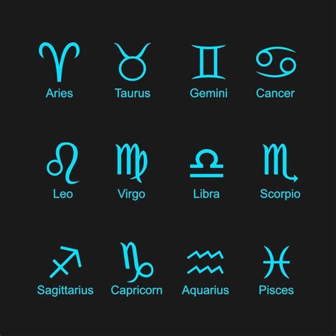 Signos del zodiaco Ilustración vectorial Vector Premium