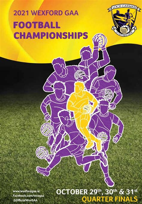 Wexford GAA Club Championship Football Quarter Finals On Line programme ...