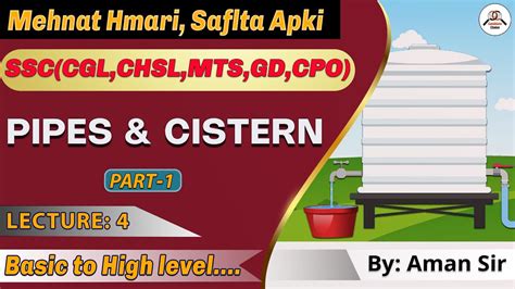 PIPE AND CISTERN PART 1 SSC CGL SSC CHSL SSC CPO SSC MTS