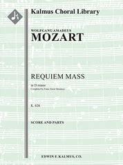 Requiem Mass In D Minor K Mass Orchestra Accompaniment