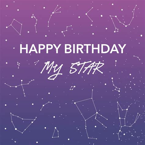 Happy Birthday Constellations Confetti Exploding Greetings Card Boomf