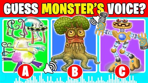 Can You Guess The Monsters Voices My Singing Monsters 13 Youtube