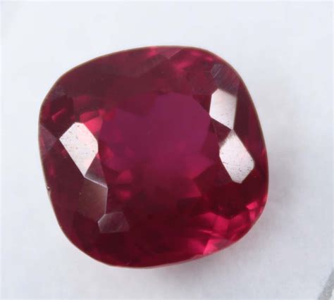 9 Ct Natural Flawless Mozambique Blood Red Ruby Cushion Cut Loose