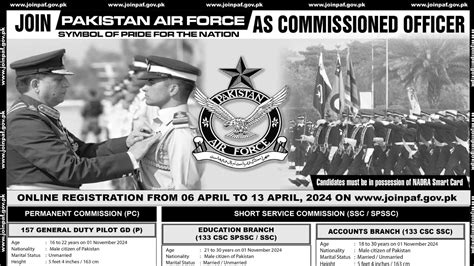 Join Paf As Commissioned Officer As Permanent Short Service Commission