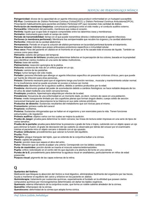 Manual De Terminologia Medica De Edwin Saldana Ambulodegui