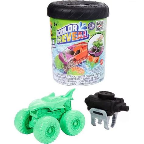 Hot Wheels Monster Truck Color Reveal Hot Wheels Biler Farveskift HJF Shop Eurotoys Dk