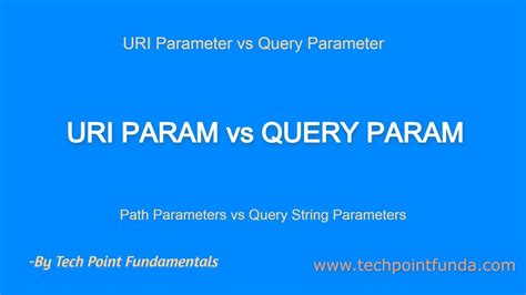 Difference Between URI PARAM And QUERY PARAM URI Parameter Vs Query