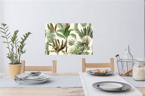 Muurstickers Sticker Folie Jungle Palmboom Bananenplant