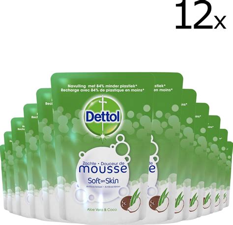 Dettol Magic Foam navulling Aloë Vera 12 x 200 ml bol