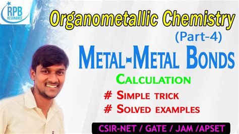 Metal Metal Bonds Calculations Lno Of Metal Metal Bonds L