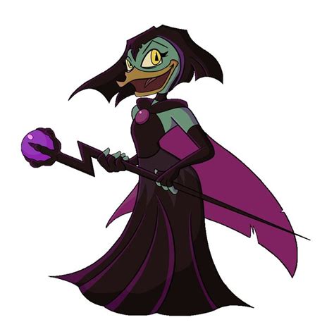 A Cartoon Character Dressed In Black And Purple