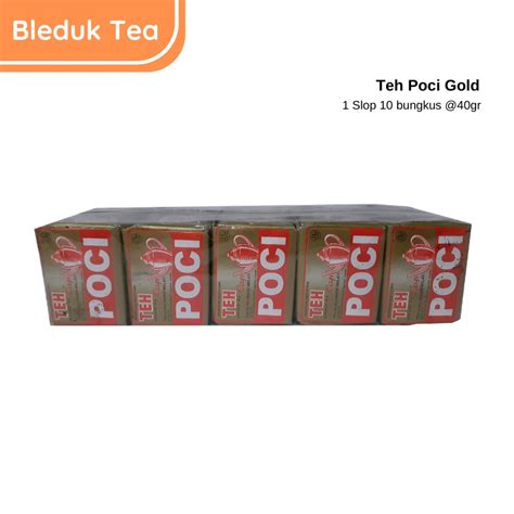 Jual Teh Poci Gold 1 Slop Isi 10 Bungkus 40gr Brewed Tea Shopee