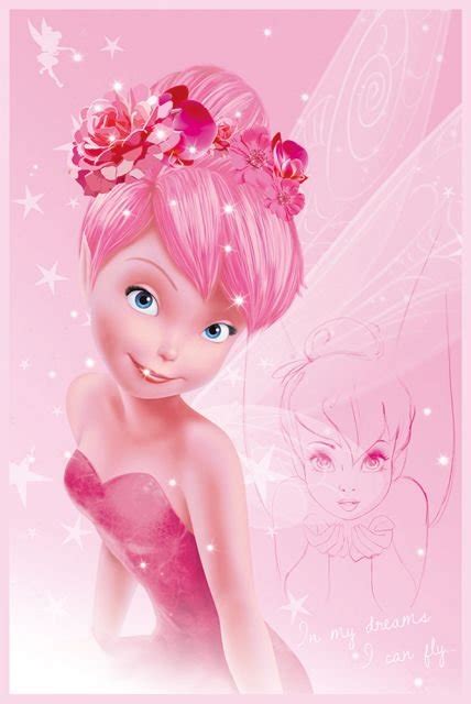 Plakat Disney Fairies Tink Pink 61x91 Cm Disney Sklep EMPIK