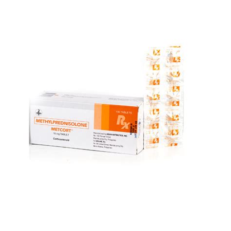 Metcort Methylprednisolone 16mg Tablet X 1 Xalmeds