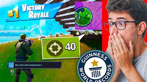 40 KILLS RECORDE MUNDIAL NO FORTNITE CAPITULO 2 YouTube