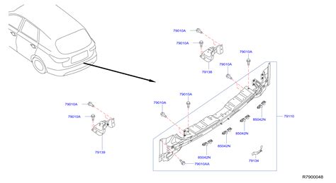 Nissan Pathfinder Rear Body Panel Bracket Rear A Bracket G9130