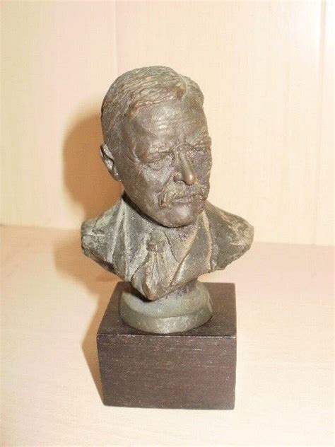 Franklin Mint Theodore Roosevelt Bronze Bust Antique Price