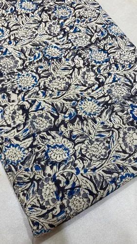 Hand Block Printed Cotton Fabric Handmade Kalamkari Using