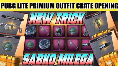 Pubg Lite Premier Outfit Crate Opening With Coupon Premier Outfit