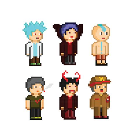 character pixel art vector illustration cute  vector art