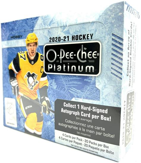 2020 21 Upper Deck O Pee Chee Platinum Hockey Hobby Box Da Card World