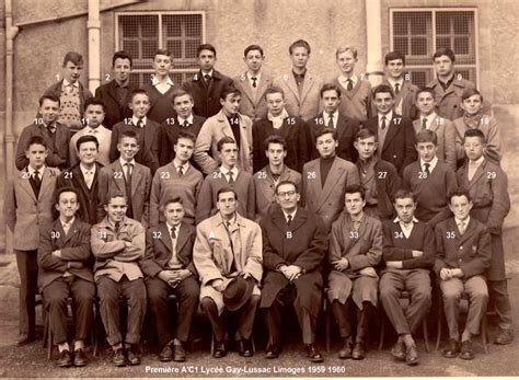 Photo de classe Première A C de Lycée Gay Lussac Copains d avant