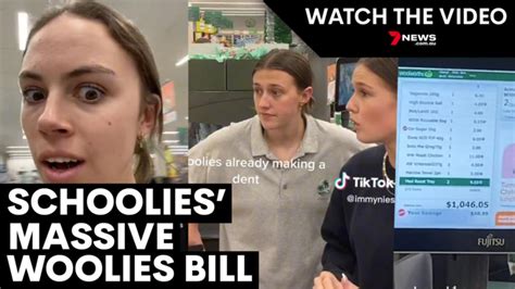 Watch Schoolies Rack Up Unbelievable Woolies Bill 7news