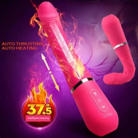 SEX MACHINE BIG REALISTIC DILDO SEX VIBRATOR AUTO THRUSTING HEAT ANAL VAGINA TOY EUR 45 60