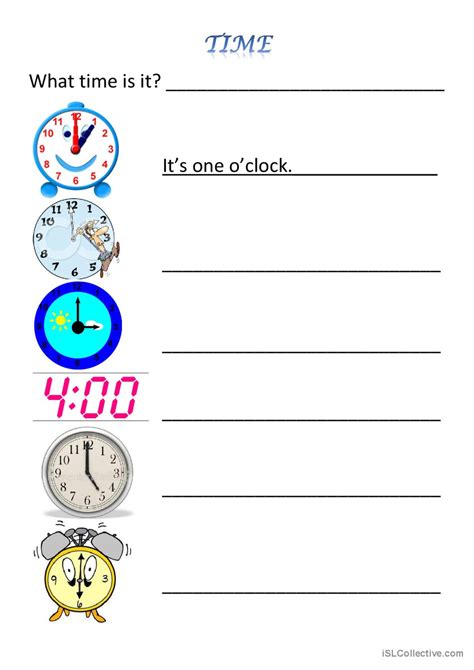 Time English Esl Worksheets Pdf And Doc