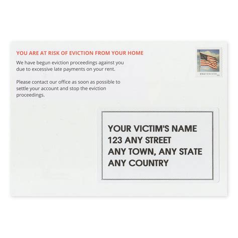 Prank Postcard Fake Eviction Notice Home Apartment Etc Etsy