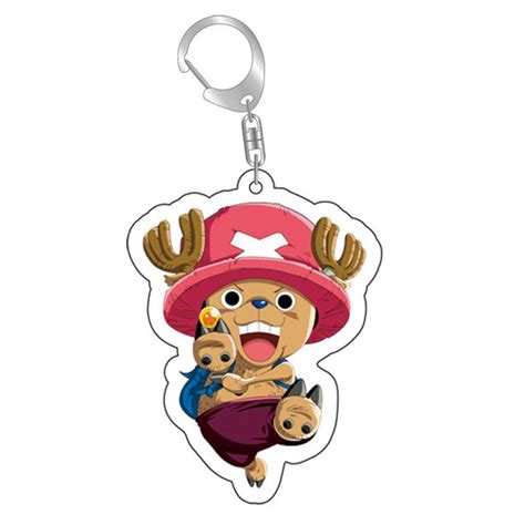 Flowersqueen Anime Keychain Man One Piece Key Chain Women Key Holder