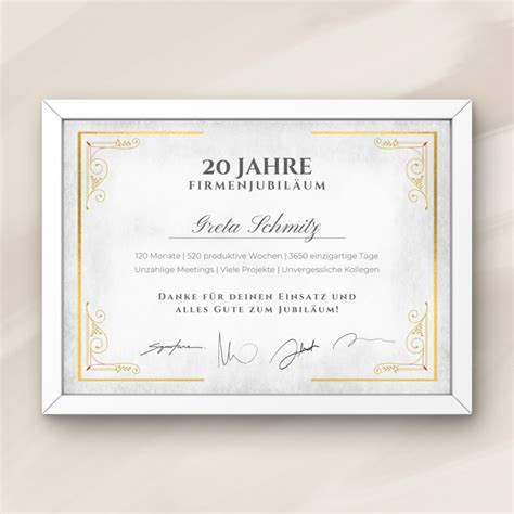 Firmenjubil Um Geschenk Personalisiertes Geschenk Mit Spruch Etsy De