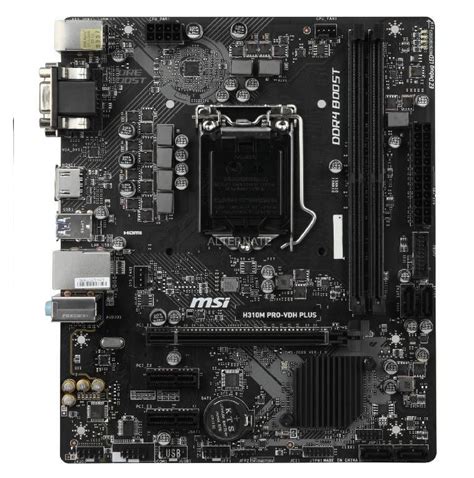 Placa Mãe Lga 1151 Msi Pro vdh Plus 8º Geração H310M PLUS