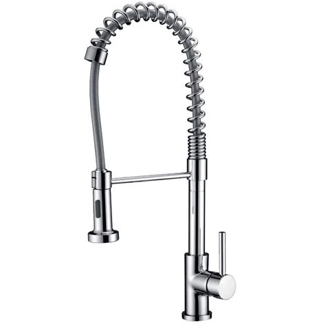 Y Decor Luxurious Single Handle Pull Down Sprayer Kitchen Faucet In Brushed Nickel Ypg309 The