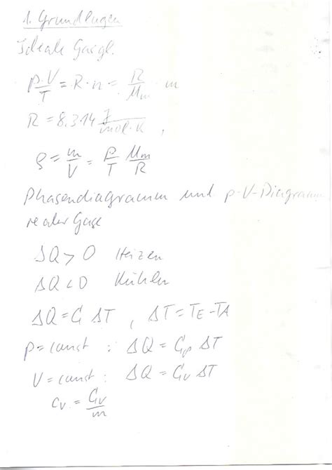 Zusammenfassung Thermodynamik Studocu