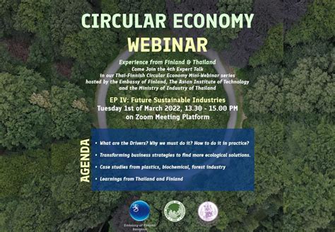 Invitation To Circular Economy Webinar Episode Iv Future Sustainable