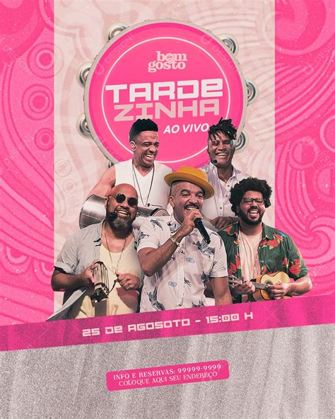 Social Media Flyer Feed Tardezinha Pagode Psd Editável Download Designi