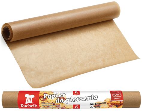 Papier do pieczenia 28cm x 6m brązowy silikonowany 24040 Cena