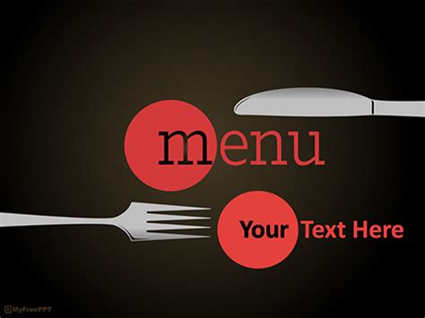 Powerpoint Restaurant Menu Template