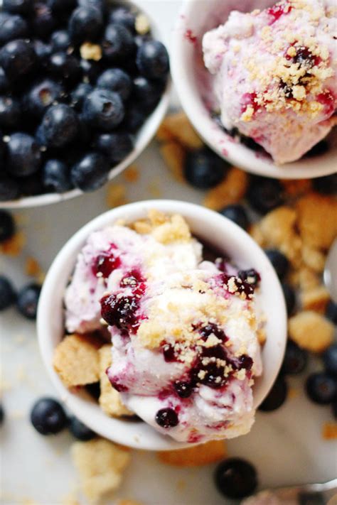 Vanilla Cookie Studded Blueberry Buttermilk Ice Cream Clara Persis