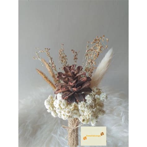 Jual Buket Bunga Kering Aesthetic Rangkaian Dried Flower Shopee