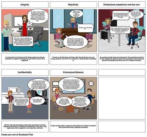 Professional Ethics Storyboard By 9c9e9035