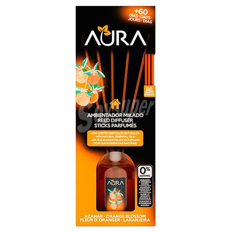 Aura Aura Ambientador De Varillas Con Aroma A Azahar Aura 50 Ml