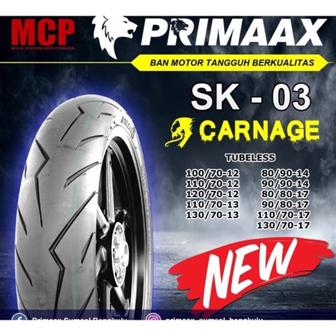 Jual Ban Primax Primaax Sk Tubeless Model Pireli Sport Ring Ring