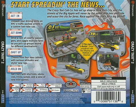 Crazy Taxi 2 Sega Dreamcast Games Database