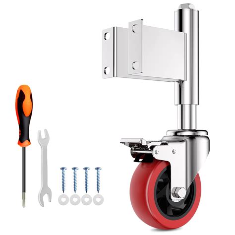 Spring Loaded Gate Casters 5” Heavy Duty Gate Caster Wheels With ...